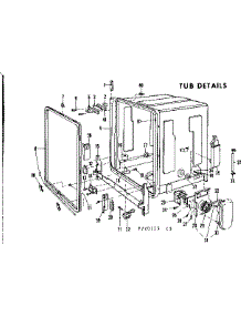 Tub Details parts for Kenmore Dishwasher 587.720515 (587720515, 587 720515) from AppliancePartsPros.com