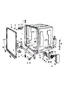 Tub parts for Kenmore Dishwasher 587.720610 (587720610, 587 720610) from AppliancePartsPros.com