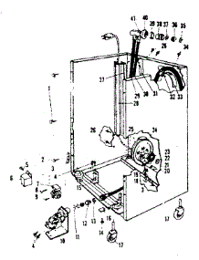 Frame parts for Kenmore Dishwasher 587.720610 (587720610, 587 720610) from AppliancePartsPros.com