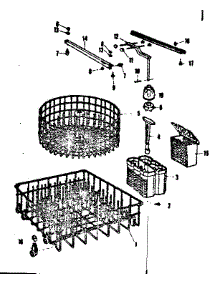 Rack Asm parts for Kenmore Dishwasher 587.720611 (587720611, 587 720611) from AppliancePartsPros.com
