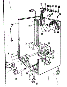 Frame parts for Kenmore Dishwasher 587.720611 (587720611, 587 720611) from AppliancePartsPros.com