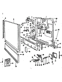 Door And Access Panel parts for Kenmore Dishwasher 587.720611 (587720611, 587 720611) from AppliancePartsPros.com