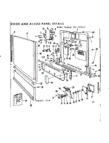 Door And Access Panel Details parts for Kenmore Dishwasher 587.720615 (587720615, 587 720615) from AppliancePartsPros.com