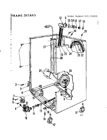 Frame Details parts for Kenmore Dishwasher 587.720615 (587720615, 587 720615) from AppliancePartsPros.com