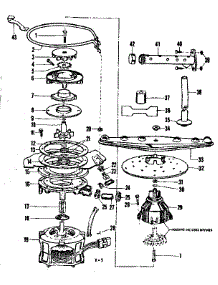Motor, Heater, And Spray Arm parts for Kenmore Dishwasher 587.720710 (587720710, 587 720710) from AppliancePartsPros.com