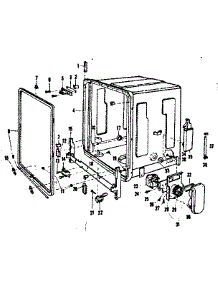 Tub parts for Kenmore Dishwasher 587.720710 (587720710, 587 720710) from AppliancePartsPros.com