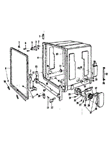 Tub parts for Kenmore Dishwasher 587.720711 (587720711, 587 720711) from AppliancePartsPros.com