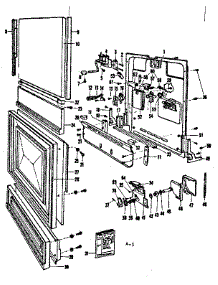 Door And Access Panel parts for Kenmore Dishwasher 587.720720 (587720720, 587 720720) from AppliancePartsPros.com