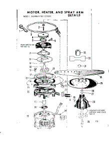 Motor, Heater & Spray Arm Details parts for Kenmore Dishwasher 587.721000 (587721000, 587 721000) from AppliancePartsPros.com