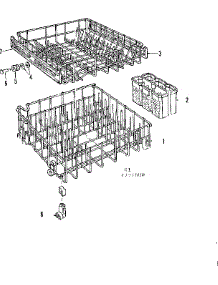 Rack Assemblies parts for Kenmore Dishwasher 587.721000 (587721000, 587 721000) from AppliancePartsPros.com