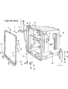 Tub Details parts for Kenmore Dishwasher 587.721005 (587721005, 587 721005) from AppliancePartsPros.com