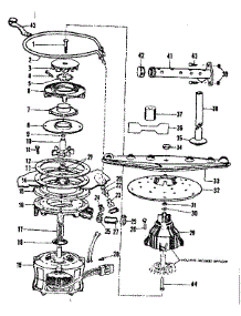 Motor, Heater, And Spray Arm parts for Kenmore Dishwasher 587.721100 (587721100, 587 721100) from AppliancePartsPros.com