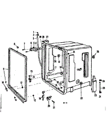 Tub parts for Kenmore Dishwasher 587.721100 (587721100, 587 721100) from AppliancePartsPros.com
