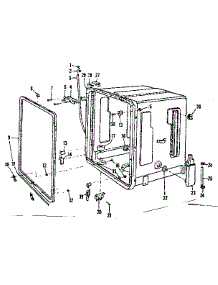 Tub Details parts for Kenmore Dishwasher 587.721101 (587721101, 587 721101) from AppliancePartsPros.com