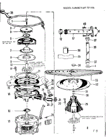 Motor, Heater, And Spray Arm Details parts for Kenmore Dishwasher 587.721105 (587721105, 587 721105) from AppliancePartsPros.com