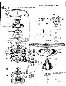 Motor, Heater And Spray Arm Details parts for Kenmore Dishwasher 587.721205 (587721205, 587 721205) from AppliancePartsPros.com