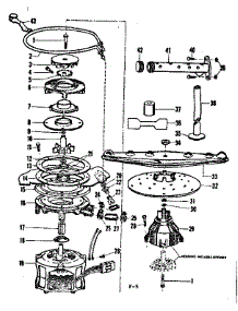 Motor, Heater, And Spray Arm parts for Kenmore Dishwasher 587.721300 (587721300, 587 721300) from AppliancePartsPros.com