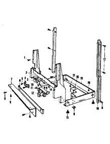 Frame parts for Kenmore Dishwasher 587.721300 (587721300, 587 721300) from AppliancePartsPros.com