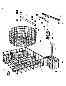 Rack Assemblies parts for Kenmore Dishwasher 587.721300 (587721300, 587 721300) from AppliancePartsPros.com