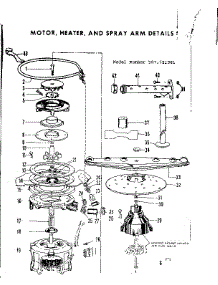 Motor, Heater & Spray Arm parts for Kenmore Dishwasher 587.721301 (587721301, 587 721301) from AppliancePartsPros.com