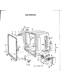 Tub parts for Kenmore Dishwasher 587.721301 (587721301, 587 721301) from AppliancePartsPros.com