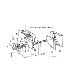 Detergent Cup Details parts for Kenmore Dishwasher 587.721305 (587721305, 587 721305) from AppliancePartsPros.com