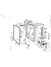 Tub Details parts for Kenmore Dishwasher 587.721305 (587721305, 587 721305) from AppliancePartsPros.com