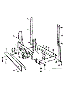 Frame Details parts for Kenmore Dishwasher 587.721401 (587721401, 587 721401) from AppliancePartsPros.com