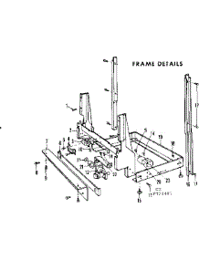 Frame Details parts for Kenmore Dishwasher 587.721405 (587721405, 587 721405) from AppliancePartsPros.com