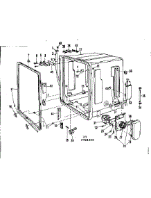 Tub Details parts for Kenmore Dishwasher 587.721405 (587721405, 587 721405) from AppliancePartsPros.com