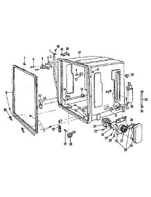 Tub Details parts for Kenmore Dishwasher 587.721411 (587721411, 587 721411) from AppliancePartsPros.com