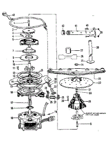 Motor, Heater, And Spray Arm Details parts for Kenmore Dishwasher 587.721411 (587721411, 587 721411) from AppliancePartsPros.com