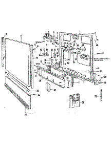 Door And Access Panel Details parts for Kenmore Dishwasher 587.721411 (587721411, 587 721411) from AppliancePartsPros.com
