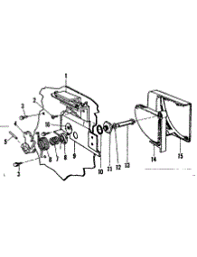 Detergent Cup Details parts for Kenmore Dishwasher 587.721411 (587721411, 587 721411) from AppliancePartsPros.com