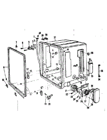 Tub Details parts for Kenmore Dishwasher 587.721500 (587721500, 587 721500) from AppliancePartsPros.com