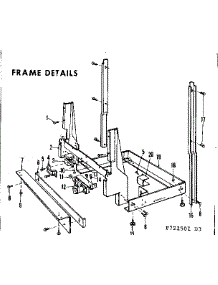 Frame parts for Kenmore Dishwasher 587.721501 (587721501, 587 721501) from AppliancePartsPros.com