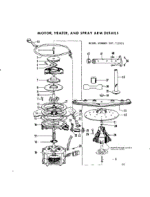 Motor, Heater & Spray Arm Details parts for Kenmore Dishwasher 587.721501 (587721501, 587 721501) from AppliancePartsPros.com