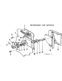 Detergent Cup Details parts for Kenmore Dishwasher 587.721505 (587721505, 587 721505) from AppliancePartsPros.com