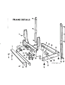 Frame Details parts for Kenmore Dishwasher 587.721505 (587721505, 587 721505) from AppliancePartsPros.com