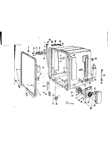 Tub Details parts for Kenmore Dishwasher 587.721505 (587721505, 587 721505) from AppliancePartsPros.com