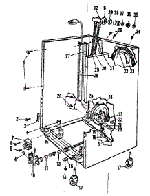 Frame parts for Kenmore Dishwasher 587.727011 (587727011, 587 727011) from AppliancePartsPros.com