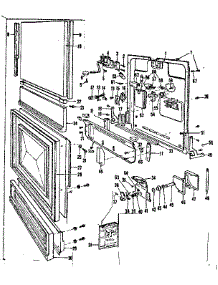 Door And Access Panel parts for Kenmore Dishwasher 587.727011 (587727011, 587 727011) from AppliancePartsPros.com