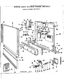 Door And Access Panel Details parts for Kenmore Dishwasher 587.730415 (587730415, 587 730415) from AppliancePartsPros.com