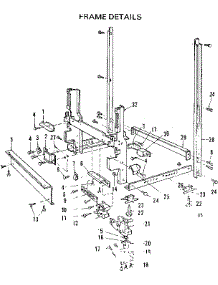 Frame Details parts for Kenmore Dishwasher 587.733100 (587733100, 587 733100) from AppliancePartsPros.com
