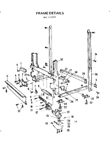 Frame Details parts for Kenmore Dishwasher 587.733102 (587733102, 587 733102) from AppliancePartsPros.com