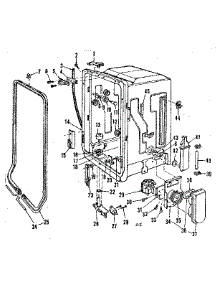 Tub Details parts for Kenmore Dishwasher 587.733200 (587733200, 587 733200) from AppliancePartsPros.com