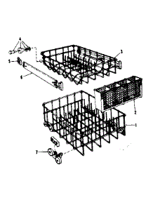 Rack Assembly parts for Kenmore Dishwasher 587.733202 (587733202, 587 733202) from AppliancePartsPros.com