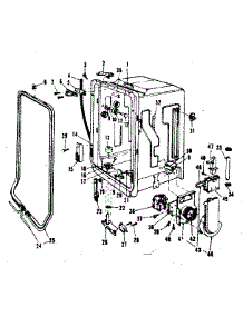 Tub Details parts for Kenmore Dishwasher 587.733202 (587733202, 587 733202) from AppliancePartsPros.com