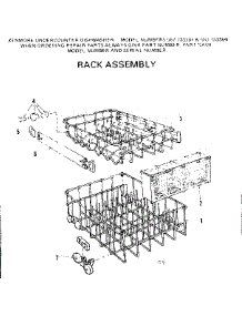 Rack Assembly parts for Kenmore Dishwasher 587.733300 (587733300, 587 733300) from AppliancePartsPros.com