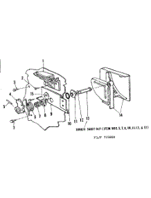 Detergent Cup parts for Kenmore Dishwasher 587.735800 (587735800, 587 735800) from AppliancePartsPros.com